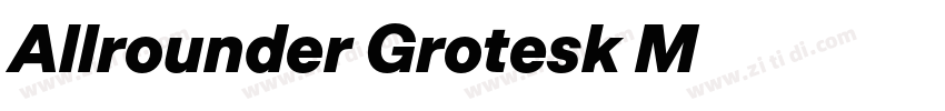 Allrounder Grotesk M字体转换